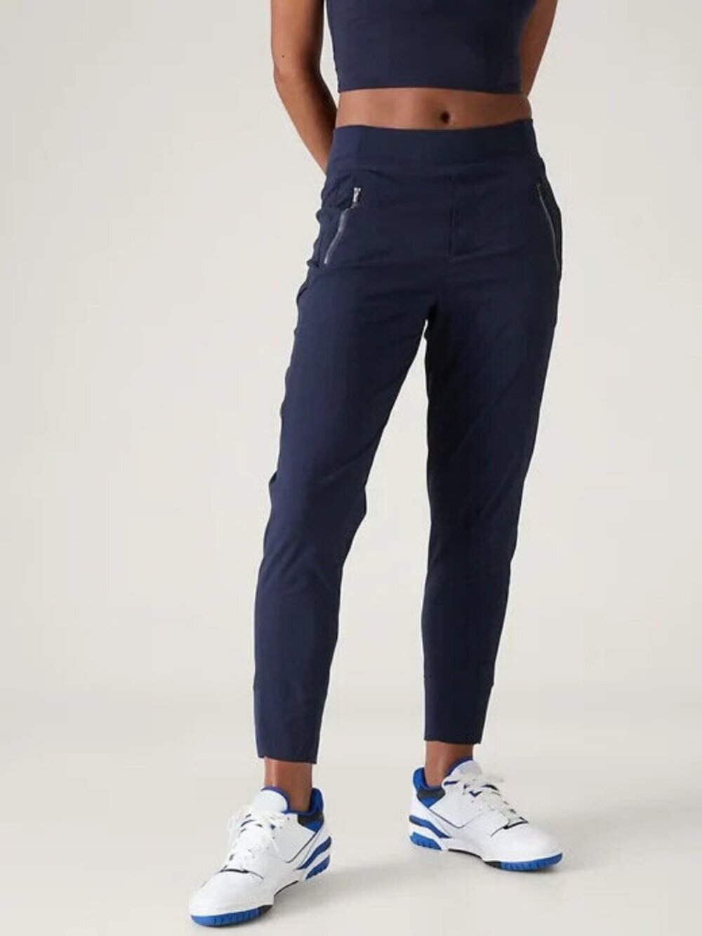 Athleta 8 Tall Navy Trekkie North High Rise Jogger NWOT! #533655